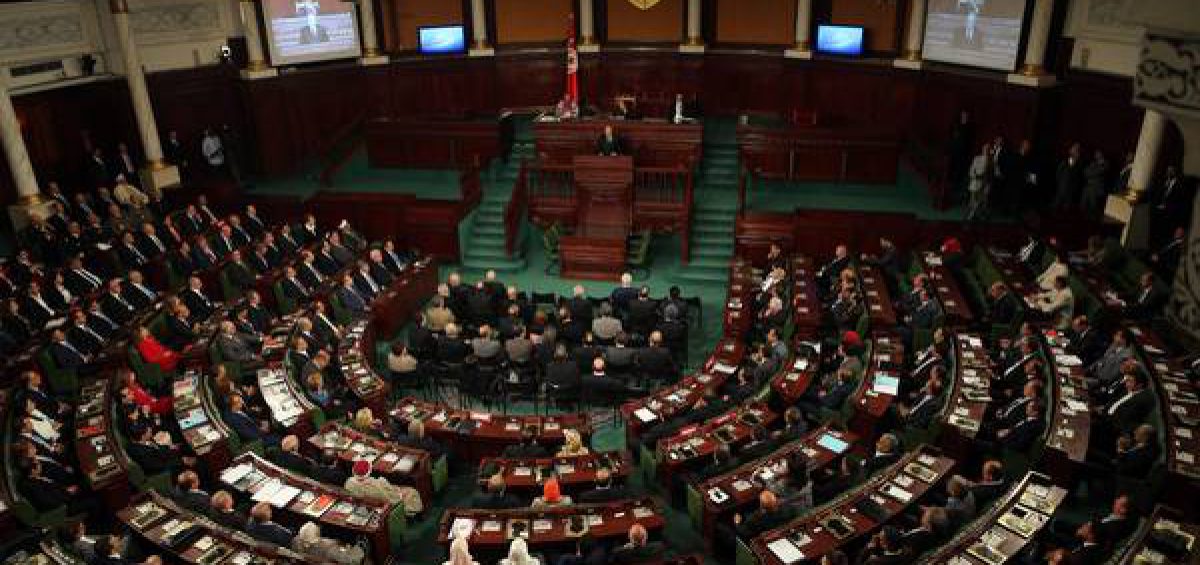 epa04511840 A general view for the Tunisian House of People's Representatives during the inaugural session, in Tunis, Tunisia, 02 December 2014. The 217-seat parliament convened for the first time after the elections that took place on 26 October 2014. The secularist Nida Tounes party, led by former prime minister Beji Caid Essibsi, won 85 seats, followed by the Islamist Ennahda party with 69 seats.  EPA/MOHAMED MESSARA